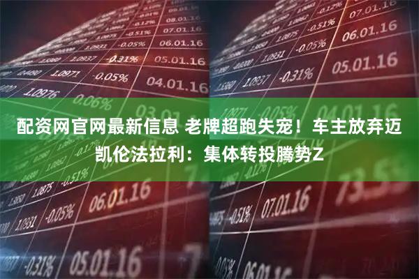 配资网官网最新信息 老牌超跑失宠！车主放弃迈凯伦法拉利：集体转投腾势Z